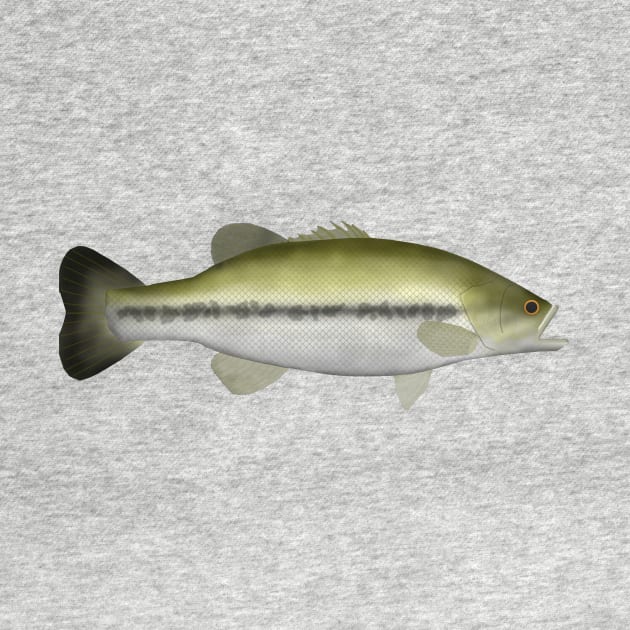 Largemouth Bass by FishFolkArt